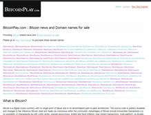 Tablet Screenshot of bitcoinplay.com